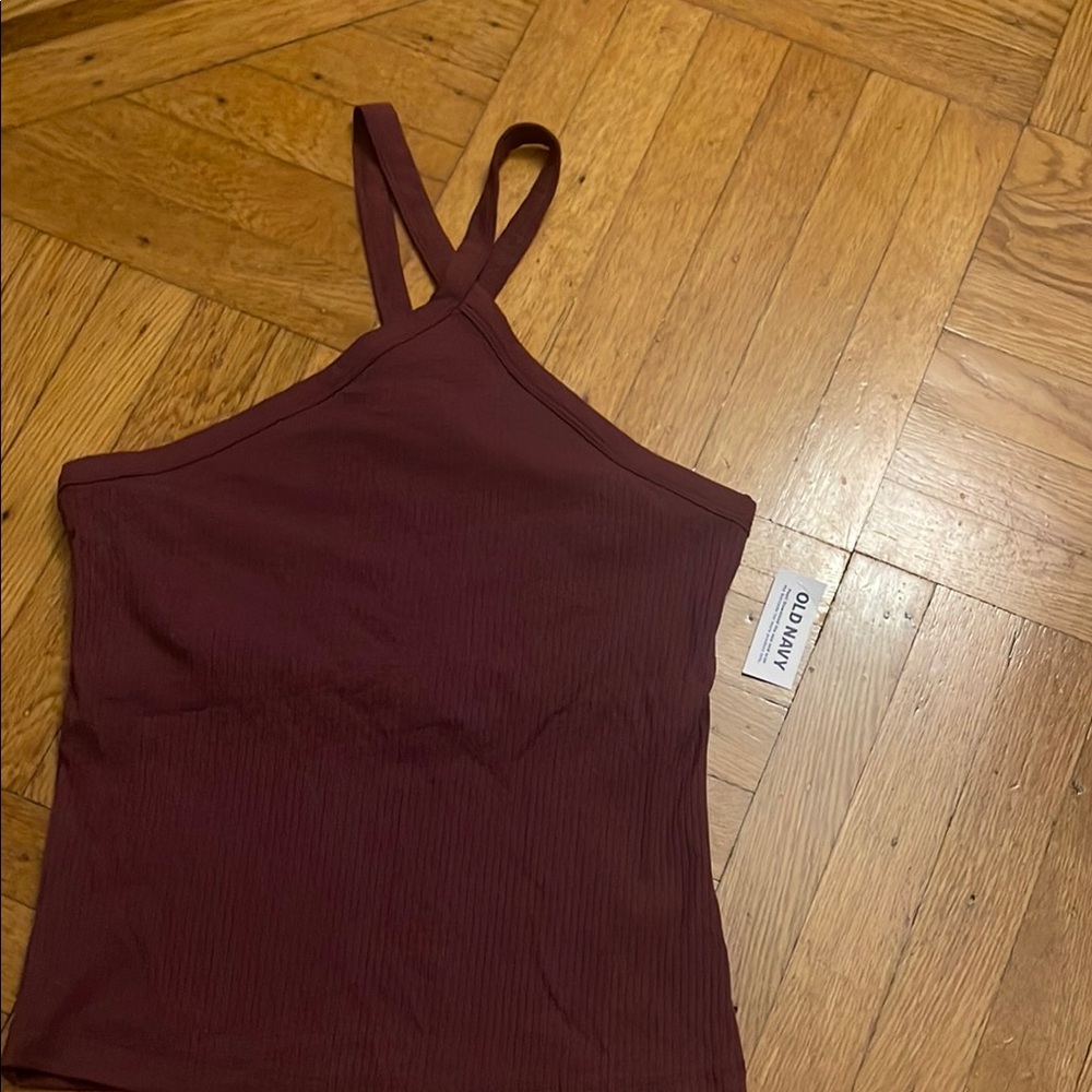 Old Navy Red Halter Tank Top